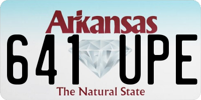 AR license plate 641UPE