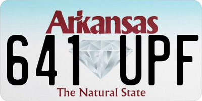 AR license plate 641UPF