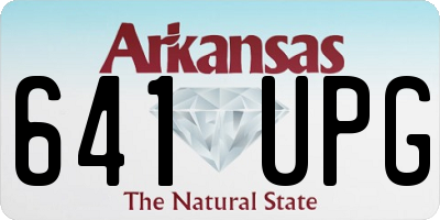 AR license plate 641UPG