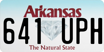 AR license plate 641UPH