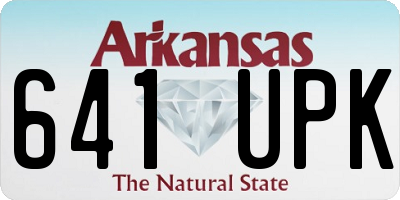 AR license plate 641UPK