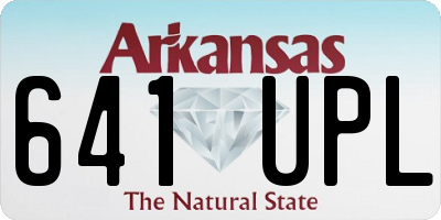AR license plate 641UPL