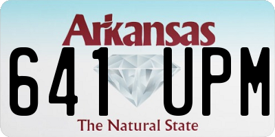AR license plate 641UPM