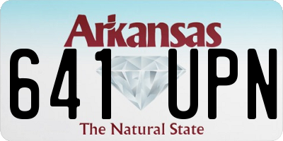 AR license plate 641UPN