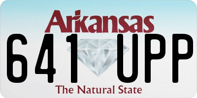 AR license plate 641UPP