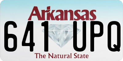 AR license plate 641UPQ