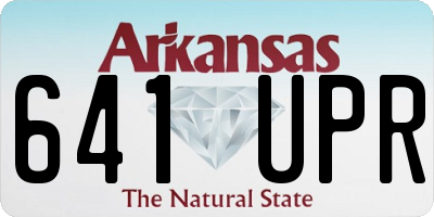 AR license plate 641UPR