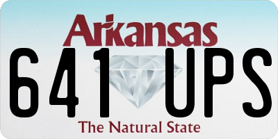 AR license plate 641UPS