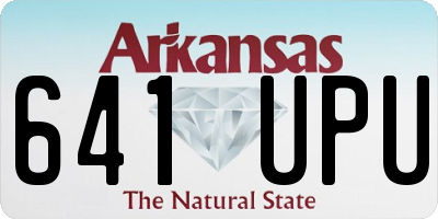 AR license plate 641UPU