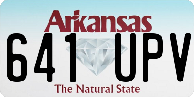 AR license plate 641UPV