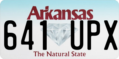 AR license plate 641UPX