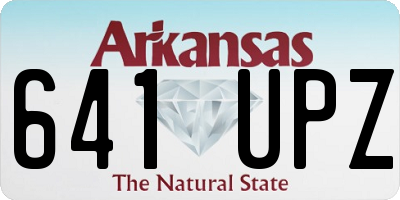AR license plate 641UPZ