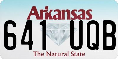 AR license plate 641UQB