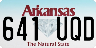 AR license plate 641UQD