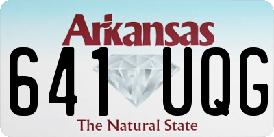 AR license plate 641UQG
