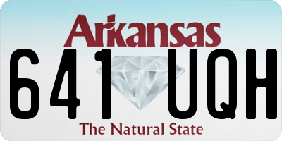 AR license plate 641UQH