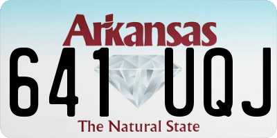 AR license plate 641UQJ