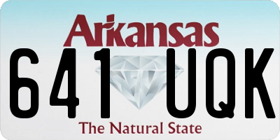 AR license plate 641UQK