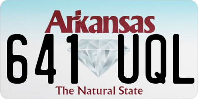 AR license plate 641UQL
