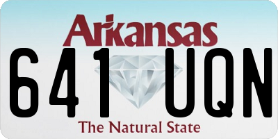 AR license plate 641UQN