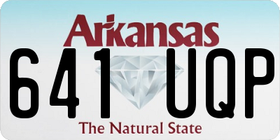 AR license plate 641UQP