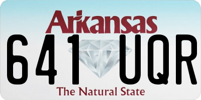 AR license plate 641UQR