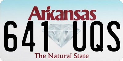 AR license plate 641UQS