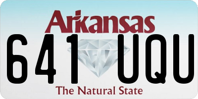 AR license plate 641UQU