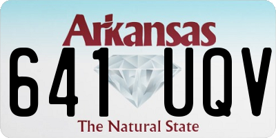 AR license plate 641UQV
