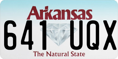 AR license plate 641UQX