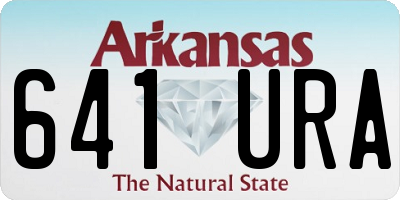 AR license plate 641URA