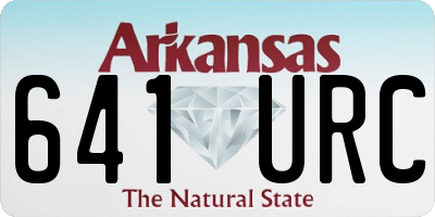 AR license plate 641URC
