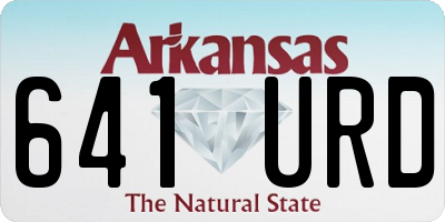 AR license plate 641URD