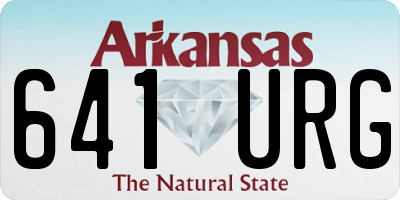 AR license plate 641URG