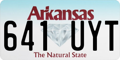 AR license plate 641UYT