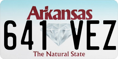 AR license plate 641VEZ