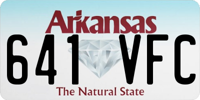 AR license plate 641VFC