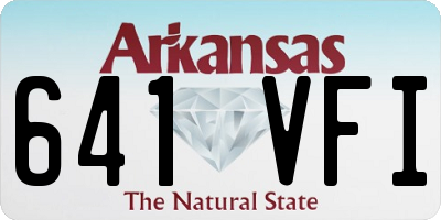AR license plate 641VFI