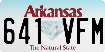 AR license plate 641VFM