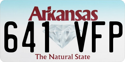 AR license plate 641VFP