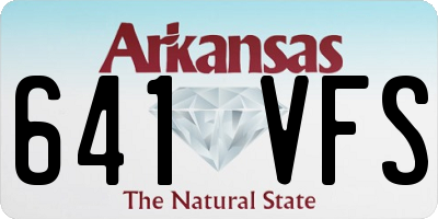 AR license plate 641VFS