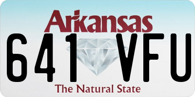 AR license plate 641VFU