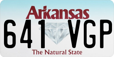 AR license plate 641VGP