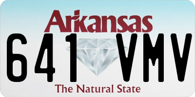 AR license plate 641VMV