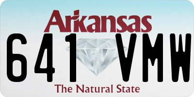 AR license plate 641VMW
