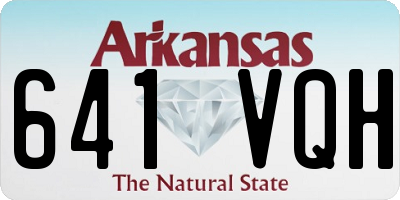 AR license plate 641VQH
