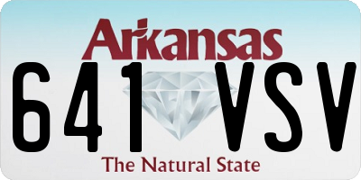 AR license plate 641VSV