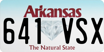 AR license plate 641VSX
