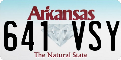AR license plate 641VSY