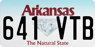 AR license plate 641VTB